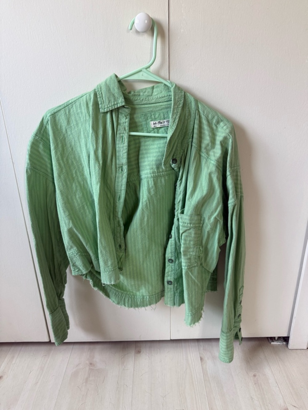 We The Free Chrissy Crop Oxford Top